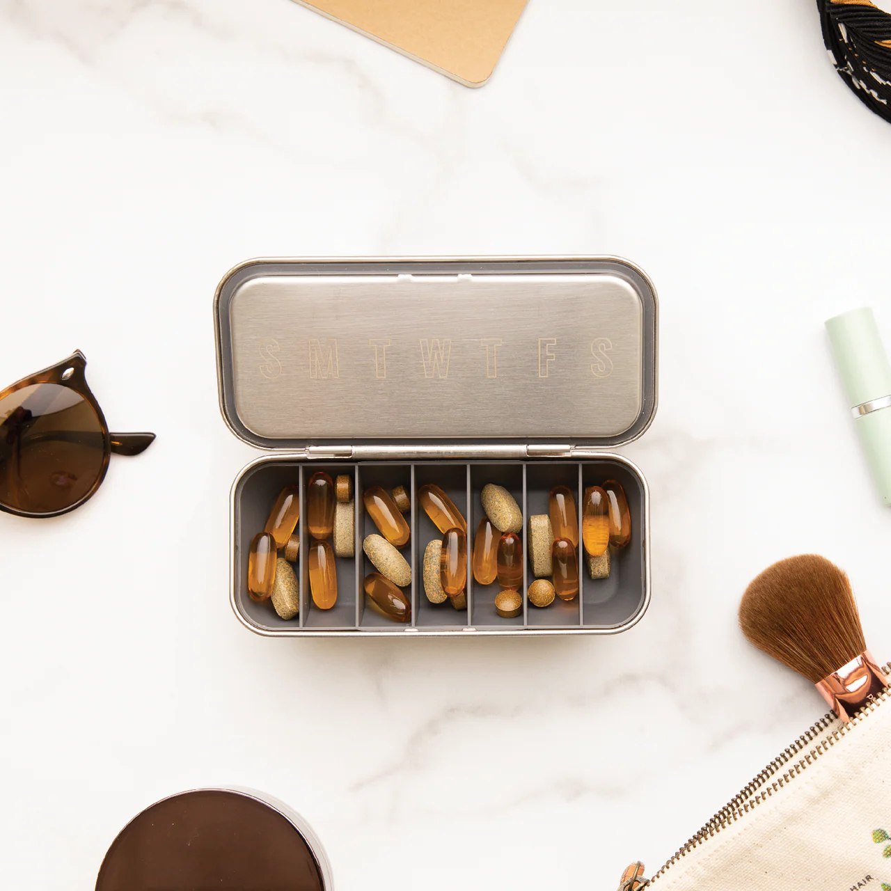 S’well x New Chapter Vitamin Case – Blonde Wood - Image 4