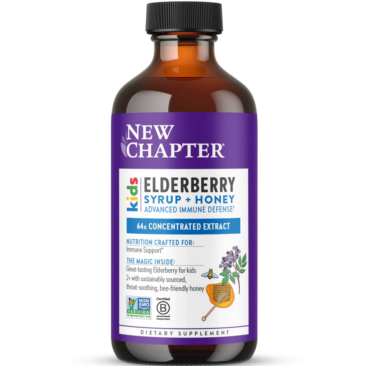 Kids Elderberry Syrup + Honey