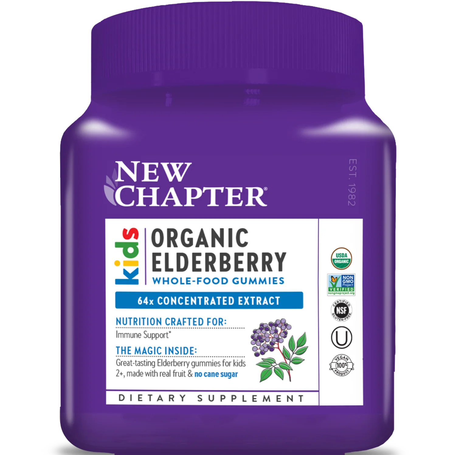 Kids Organic Elderberry Whole-Food Gummies