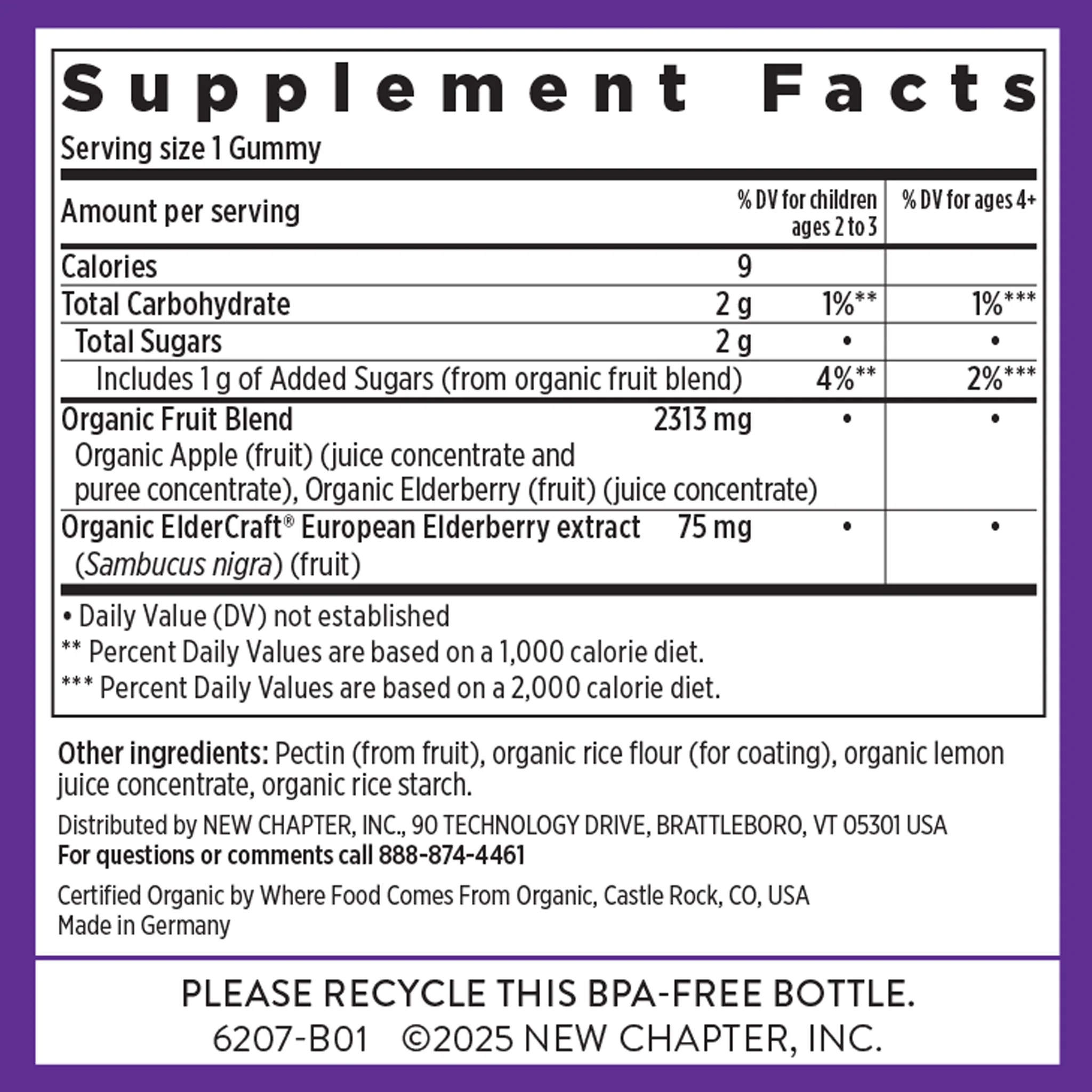 Kids Organic Elderberry Whole-Food Gummies - Image 8